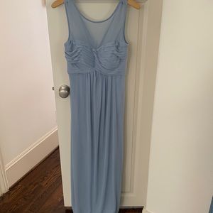 BIRDY GREY dusty blue bridesmaid dress